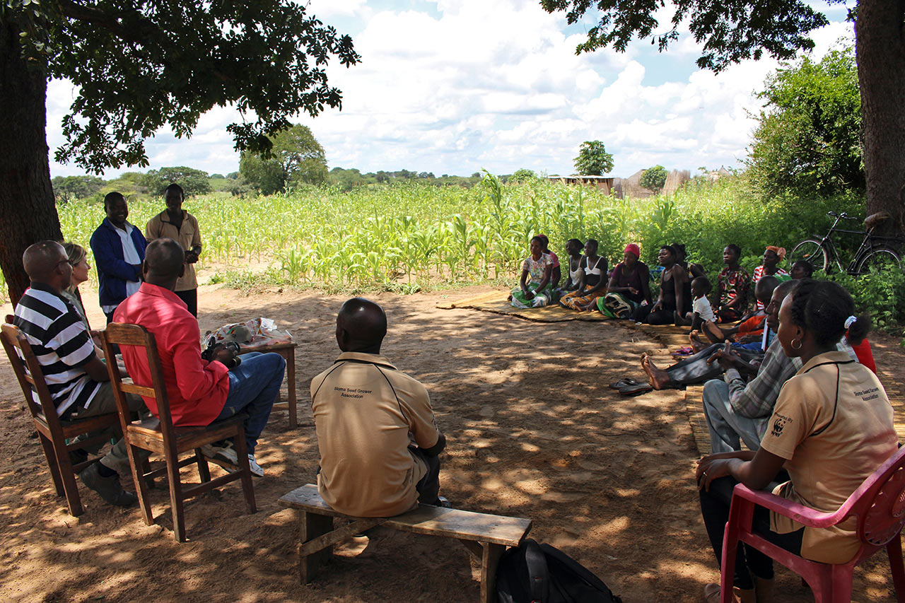 Sambia: Treffen einer Kleinbauern-Kooperative. Photo: WWF Germany
