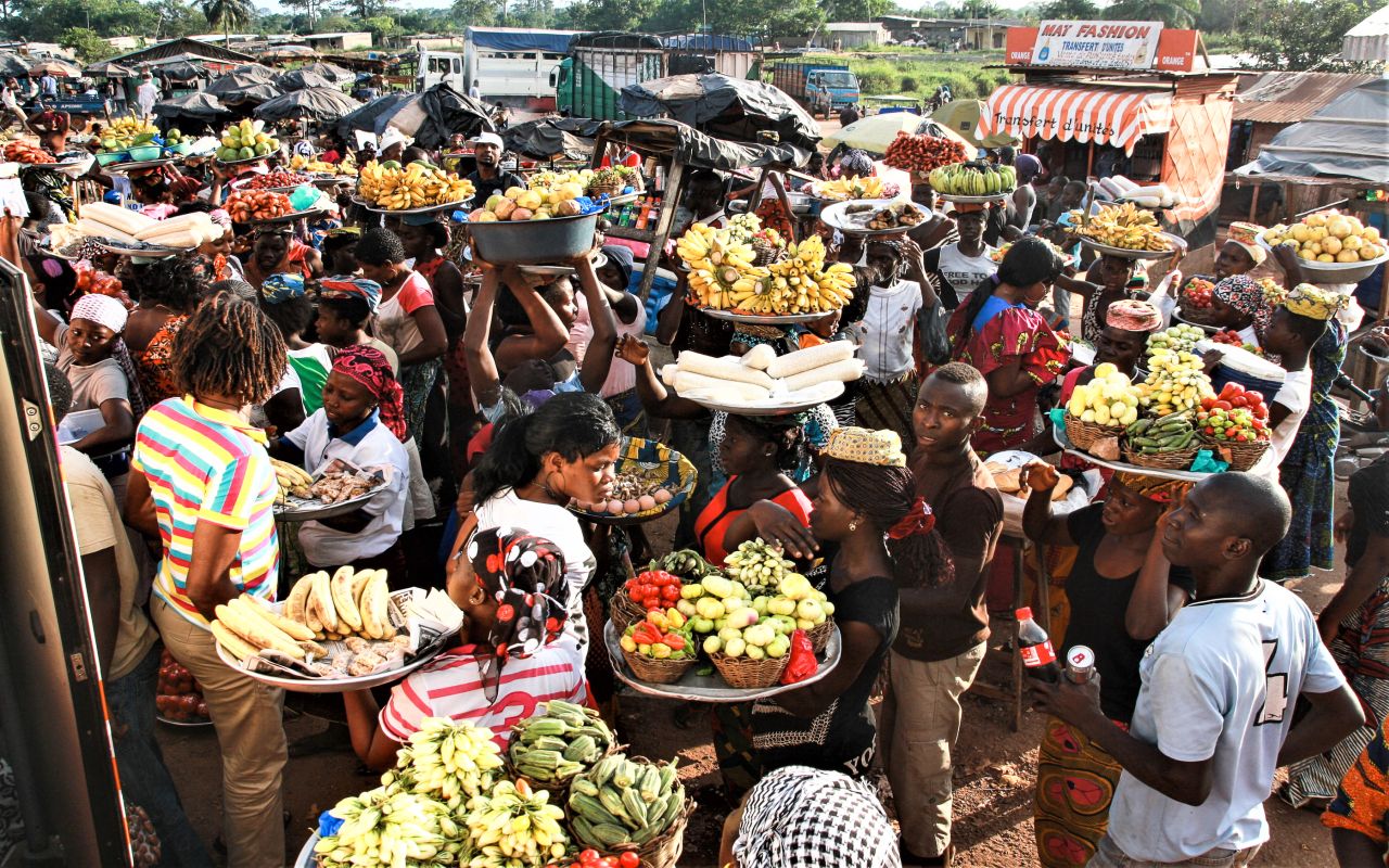 Food market in Abidjan. ©GIZ